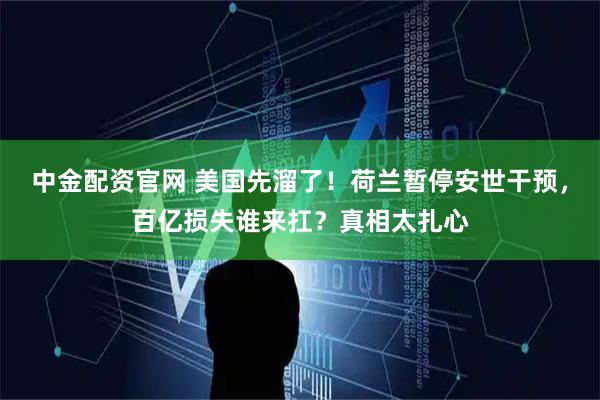 中金配资官网 美国先溜了！荷兰暂停安世干预，百亿损失谁来扛？真相太扎心